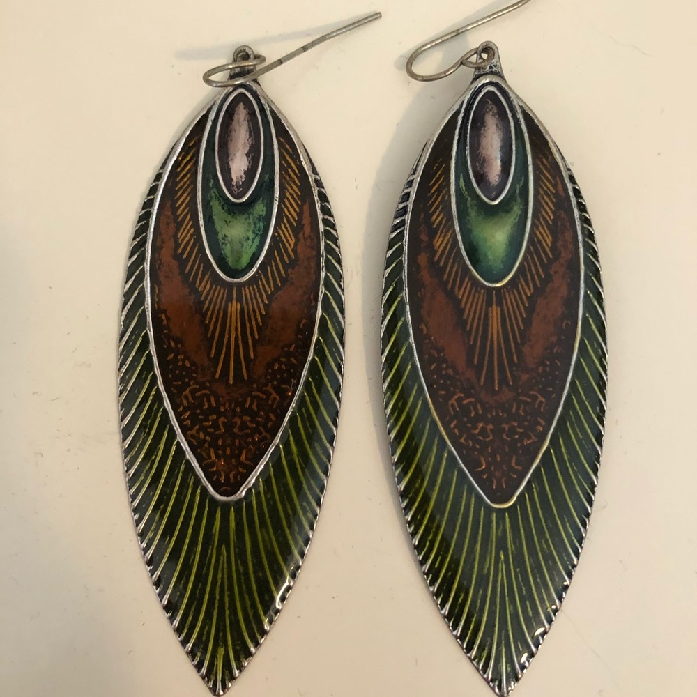 Feather earrings